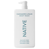 Native sulfate-free body wash Cashmere Rain bottle with rich lather for daily cleansing