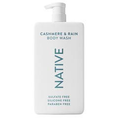 Native sulfate-free body wash Cashmere Rain bottle with rich lather for daily cleansing