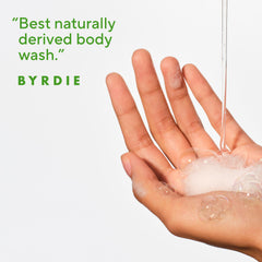 Native sulfate-free body wash foam lather demonstrating rich, spa-like suds.