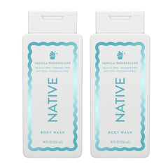 Native Vanilla Wonderland bottle with turquoise design for daily cleansing