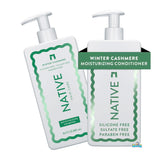 Native Winter Cashmere shampoo bottle with sulfate-free cleansing for daily use