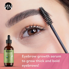 Natnique Castor Oil bottle with dropper for precise application.