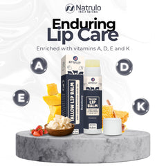 Natrulo grass-fed beef tallow beeswax formula forms a protective barrier.