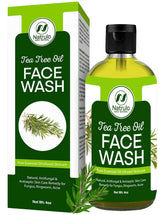 Natrulo Tea Tree Oil Face Wash bottle with 4oz for daily cleansing and skin balance.