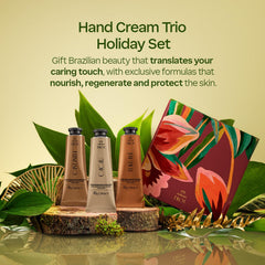 Natura Ekos hand cream trio gift set pictured for festive gifting.