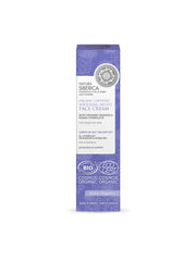 Natura Siberica Rhodiola night cream application promotes overnight hydration and recovery.