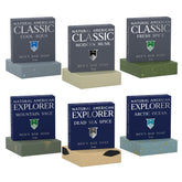 NATURAL AMERICAN men's bar soap pack of 6 bars showing premium natural ingredients for daily cleansing