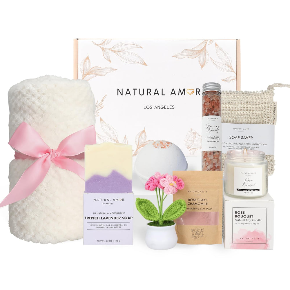 Natural Amor Los Angeles rose clay mask for at-home spa cleansing.