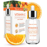 Natural Chemist Vitamin C Serum bottle shows brightening potential.
