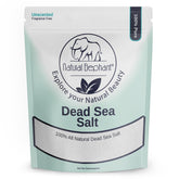 Natural Elephant Dead Sea Salt bulk bag for a mineral-rich soak and spa-like relaxation.
