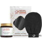 Natural Elephant Moroccan Black Soap bottle ready for a spa-like cleansing routine.
