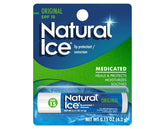 Natural Ice Original SPF 15 lip balm tube protects lips from sun and wind.