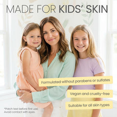 The Natural and Organic Family kids face cream unscented jar smooths without residue.
