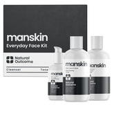Natural Outcome men's skin care kit box shown as premium gift set for daily grooming