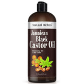 Natural Riches Jamaican Black Castor Oil bottle for pure nourishment of hair and skin.
