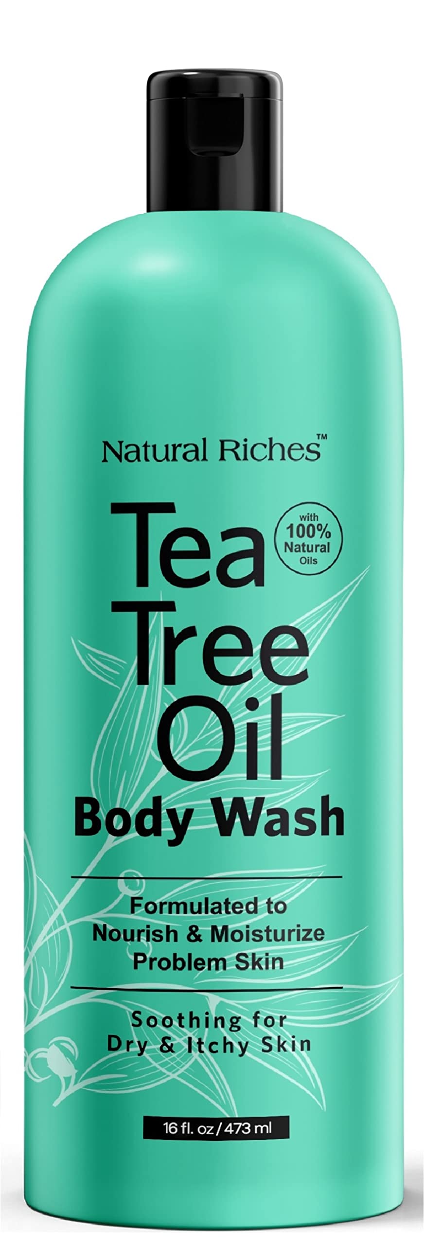 Natural Riches Tea Tree Body Wash bottle for daily cleansing