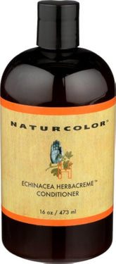 Naturcolor Echinacea Herb Creme Conditioner bottle for easy hydration and smooth hair.