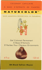 Naturcolor Light Turmeric Blonde gel kit with developer for vibrant color.