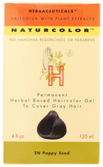 Naturcolor Poppy Seed Hair Color bottle ready to mix for vibrant results
