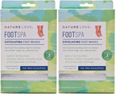 Nature Love Exfoliating Foot Mask box with Tea Tree Eucalyptus care