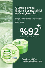 Nature Republic Aloe Vera 92% Gel dispensing scene demonstrates easy application