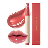 Nature Republic Honey Melting Lip Lychee swatch showing vibrant color and hydration.