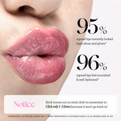 Creamy honey texture on Nature Republic lip glitter for smooth lips
