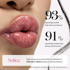 Close-up of glossy lips with Midnight Sparkle shimmer