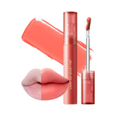 Nature Republic Light on Velvet Tint 02 Fresh Guava bullet swatches show vibrant color payoff