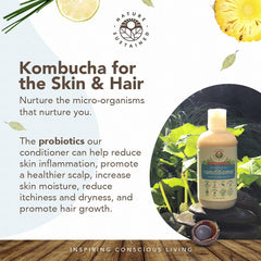 Nature Sustained vegan probiotics with fermented fruits texture in product shot.