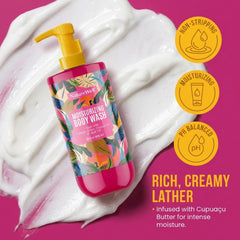 Nature Well Cheeky Moisturizing Body Wash pump delivers gentle cleansing and hydration.