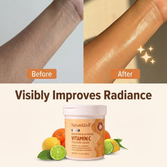 Nature Well cream applied to the face revealing velvety skin.