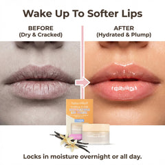 NATURE WELL Vanilla Glaze Lip Mask vitamin C label signals antioxidant support for lips.