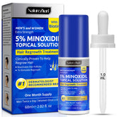 Nature Ziran Minoxidil 5% bottle for precise scalp application and targeted use.