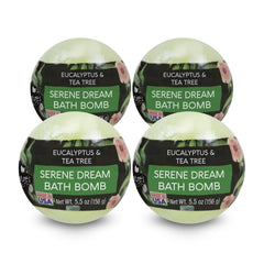 Nature's Beauty bath bombs eucalyptus tea tree pack for a spa like soak