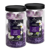Nature's Beauty lavender chamomile bath bomb set fizzes softly for calming sleep rituals.