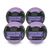 Nature's Beauty lavender rosemary bath bombs pack front for at-home spa moments