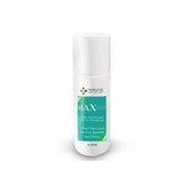 Nature's Skin And Body Food MaxGuard roll-on bottle for easy, mess-free daily freshness.