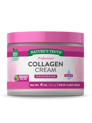 Nature's Truth Collagen Cream 4oz tub with smooth moisturizing cream.