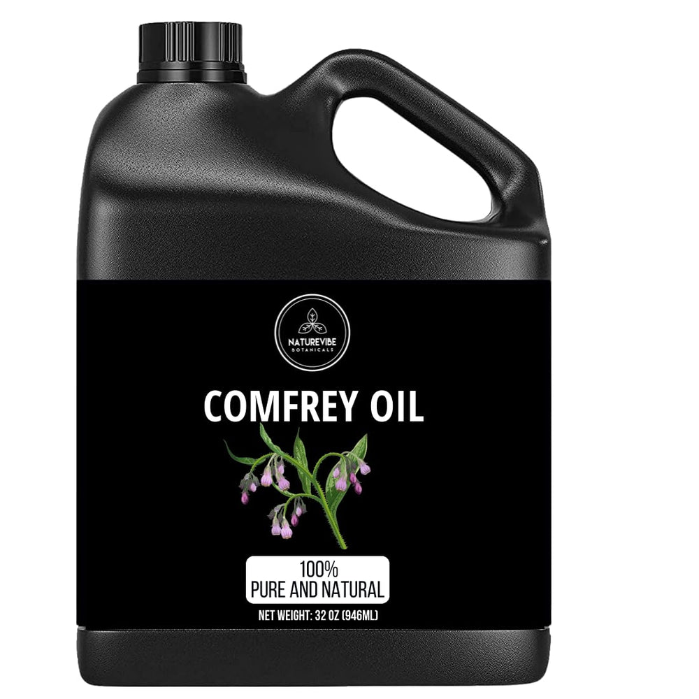 Naturevibe Botanicals Comfrey Oil bottle for daily skin hydration.