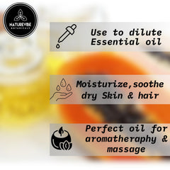 Naturevibe Botanicals huile de papaye — application goutte à goutte pour soin ciblé.