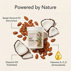 NatureWell Sweet Almond ingredients with almond and coconut oils nourish the skin.
