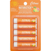 Naturistick SPF30 citrus lip balm 5-pack for daily sun protection