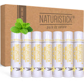 Naturistick vanilla lip balm stick delivering daily hydration with soothing aroma