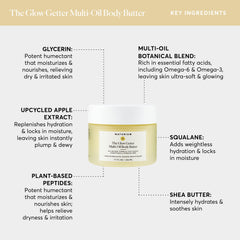 Naturium Glow Getter cream-on-skin application demonstrates quick absorption.