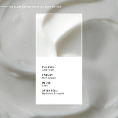 Naturium Glow Getter texture dollop shows creamy, non-greasy moisturization.