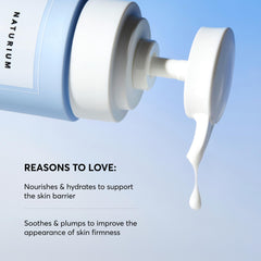 Naturium Urea 5% Body Serum label closeup highlighting vegan, cruelty-free formula.