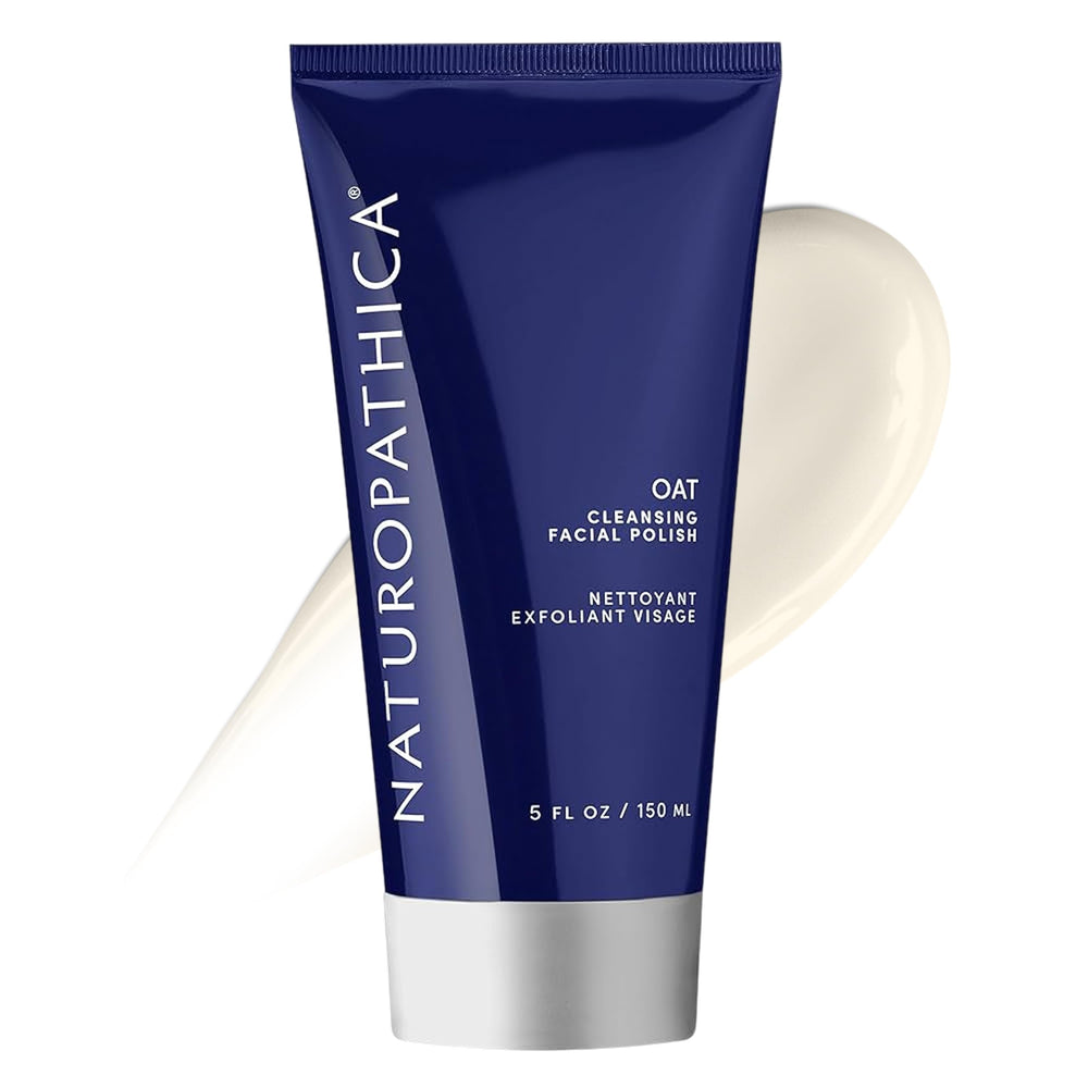 Naturopathica Oat Cleansing Polish jar-front with gentle exfoliation for smoother skin