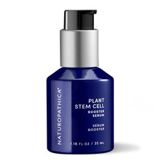 Naturopathica Plant Stem Cell Booster Serum bottle for daily anti-aging care and smoother skin.