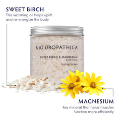 Texture and minerals of Naturopathica flakes support gentle muscle comfort